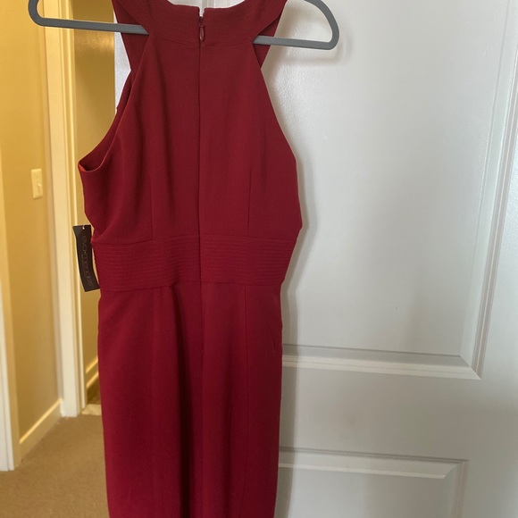 Sleeveless Eva Mendes Maroon Cocktail/Work Dress - Picture 4 of 7